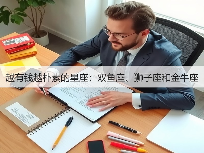 越有钱越朴素的星座：双鱼座、狮子座和金牛座