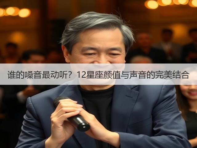 谁的嗓音最动听？12星座颜值与声音的完美结合(图1)