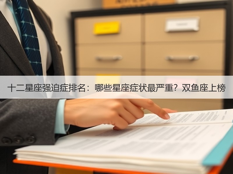 十二星座强迫症排名：哪些星座症状最严重？双鱼座上榜