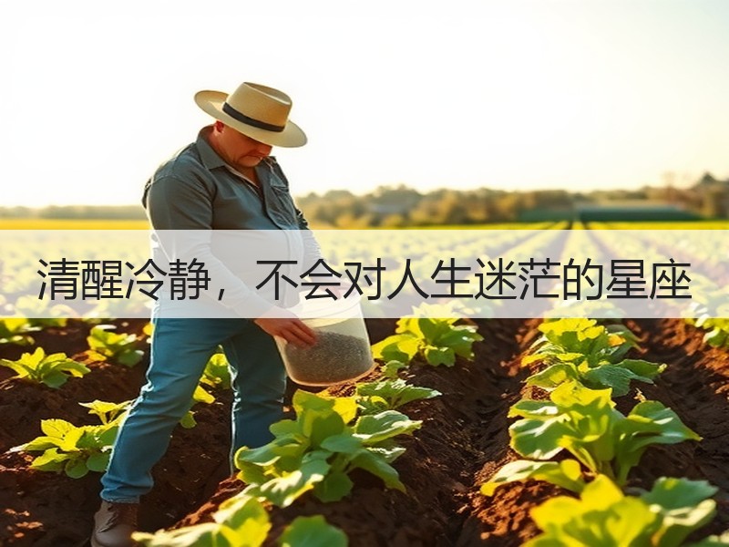 清醒冷静，不会对人生迷茫的星座