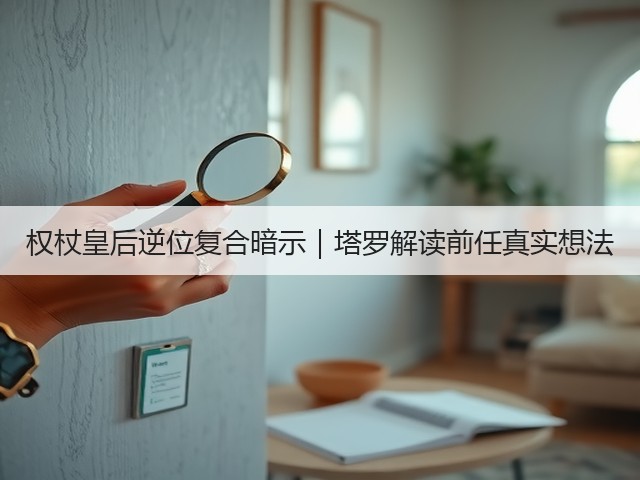 权杖皇后逆位复合暗示｜塔罗解读前任真实想法(图1)
