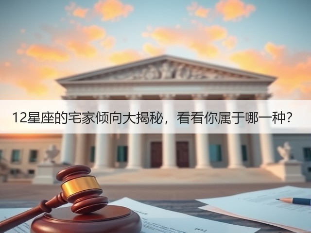 12星座的宅家倾向大揭秘，看看你属于哪一种？(图2)