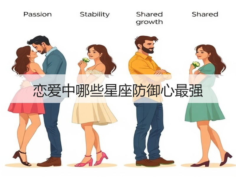 恋爱中哪些星座防御心最强
