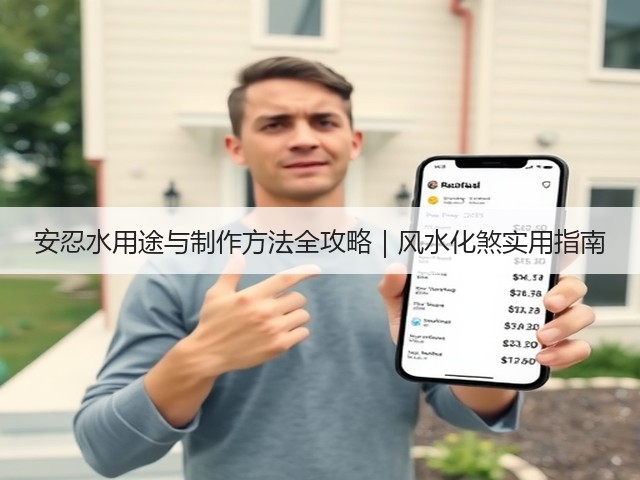 安忍水用途与制作方法全攻略｜风水化煞实用指南(图2)