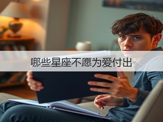 哪些星座不愿为爱付出(图3) 哪些星座不愿为爱付出(图3)