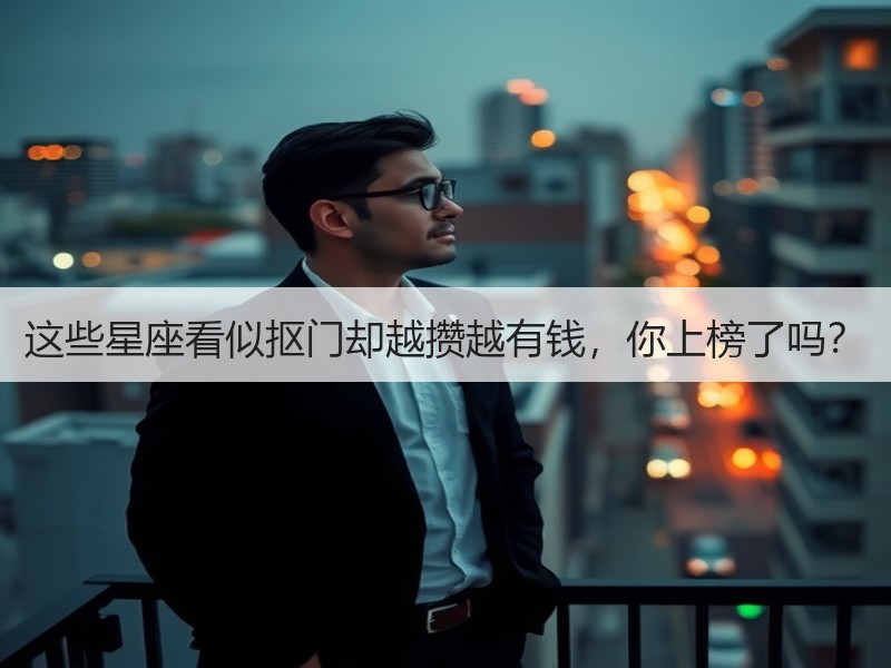 这些星座看似抠门却越攒越有钱，你上榜了吗？
