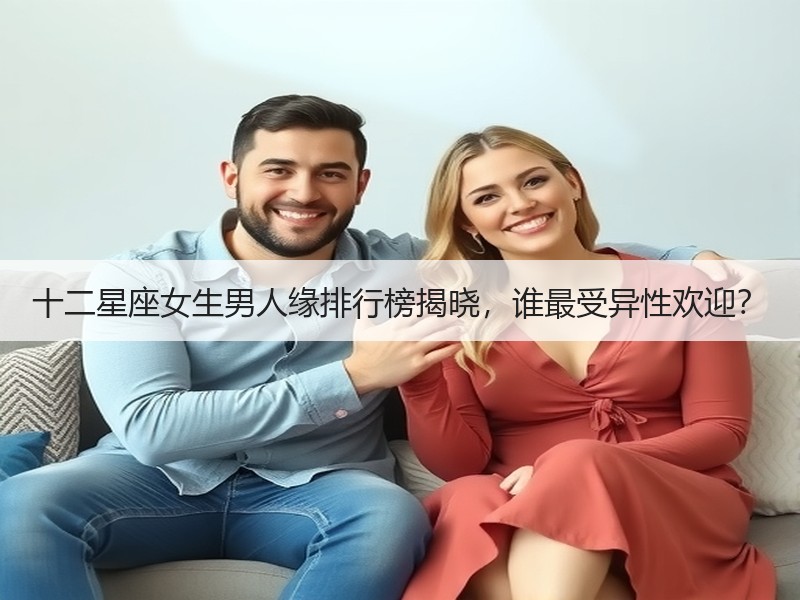十二星座女生男人缘排行榜揭晓，谁最受异性欢迎？