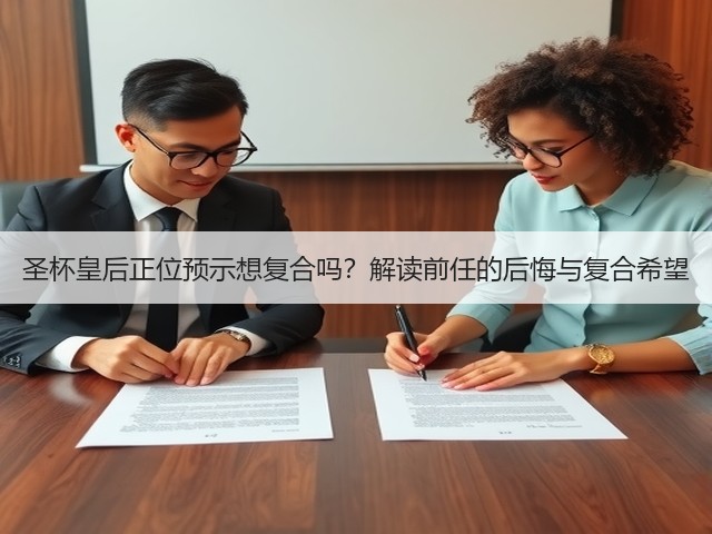 圣杯皇后正位预示想复合吗？解读前任的后悔与复合希望(图2)