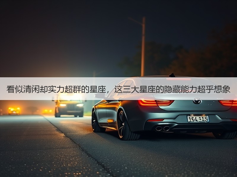 看似清闲却实力超群的星座，这三大星座的隐藏能力超乎想象