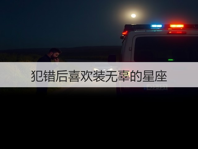 犯错后喜欢装无辜的星座(图1) 犯错后喜欢装无辜的星座(图1)