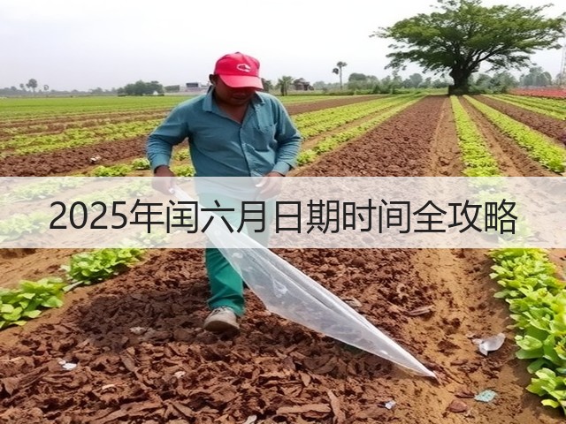 2025年闰六月日期时间全攻略(图3)