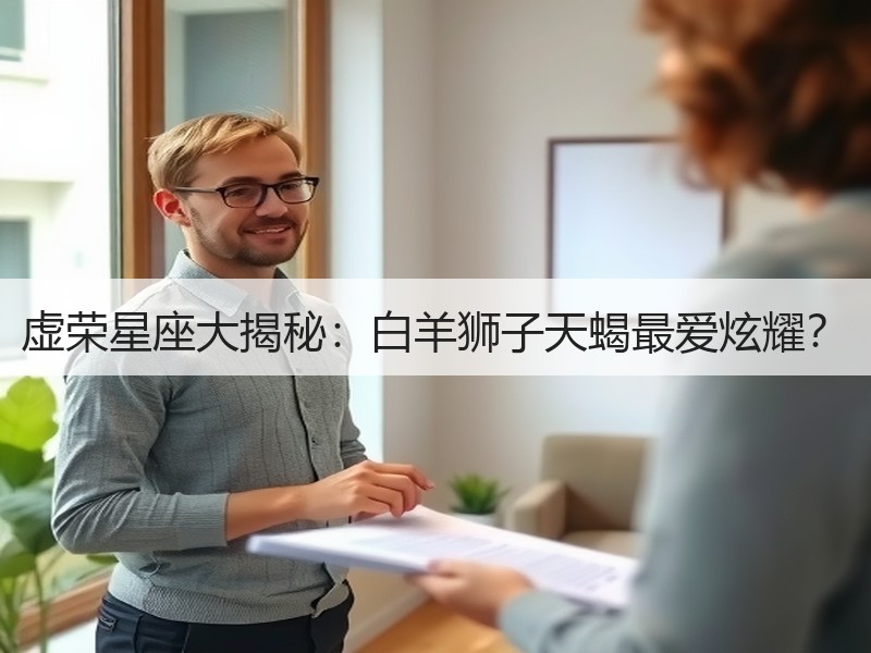 虚荣星座大揭秘：白羊狮子天蝎最爱炫耀？