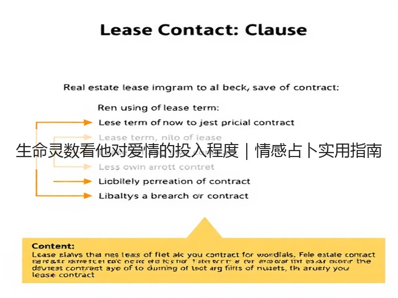 生命灵数看他对爱情的投入程度｜情感占卜实用指南
