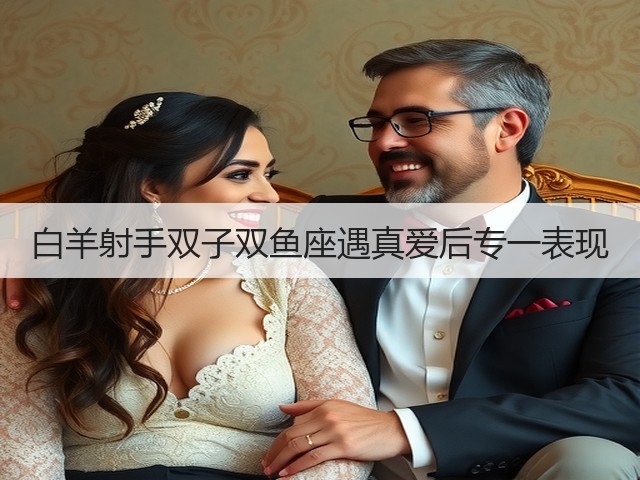 白羊射手双子双鱼座遇真爱后专一表现(图2)
