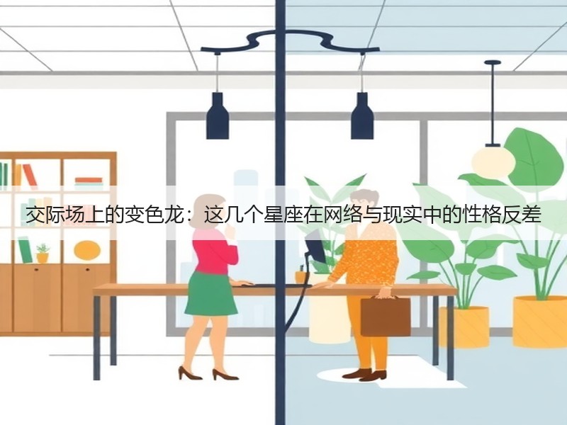 交际场上的变色龙：这几个星座在网络与现实中的性格反差