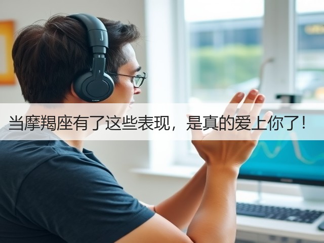 当摩羯座有了这些表现，是真的爱上你了！(图1)