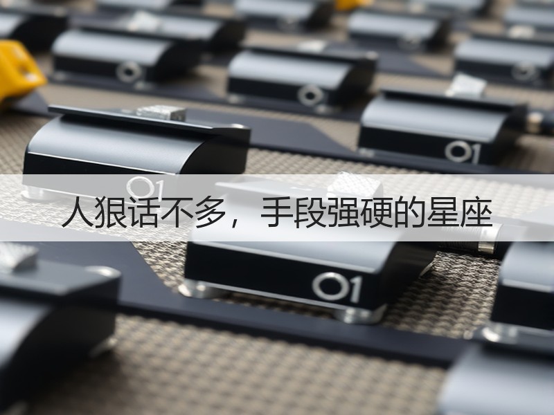人狠话不多，手段强硬的星座