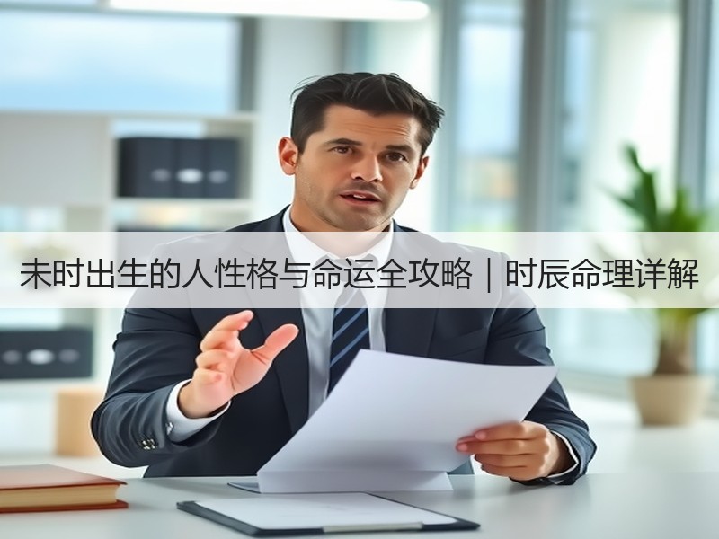未时出生的人性格与命运全攻略｜时辰命理详解