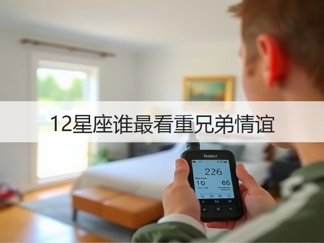 12星座谁最看重兄弟情谊(图1) 12星座谁最看重兄弟情谊(图1)
