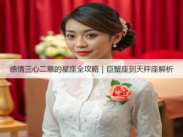 感情三心二意的星座全攻略|巨蟹座到天秤座解析(图1) 感情三心二意的星座全攻略|巨蟹座到天秤座解析(图1)