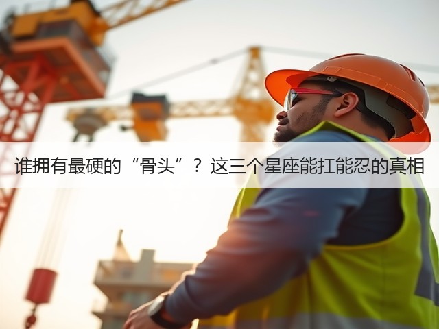 谁拥有最硬的“骨头”?这三个星座能扛能忍的真相(图1) 谁拥有最硬的“骨头”?这三个星座能扛能忍的真相(图1)