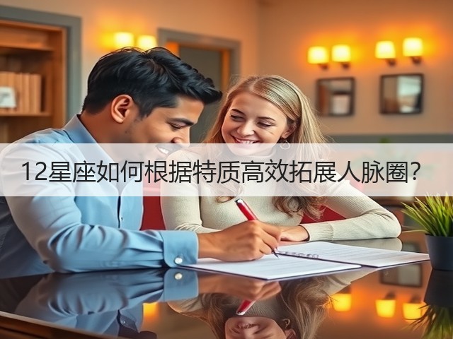 12星座如何根据特质高效拓展人脉圈？(图1)
