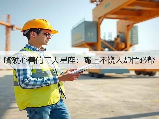 嘴硬心善的三大星座：嘴上不饶人却忙必帮(图1)