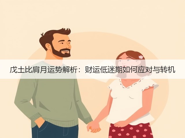 戊土比肩月运势解析：财运低迷期如何应对与转机(图2)