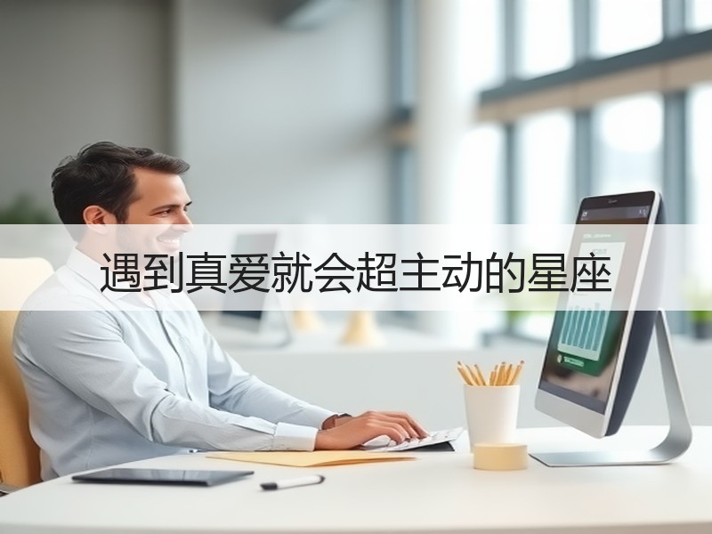 遇到真爱就会超主动的星座