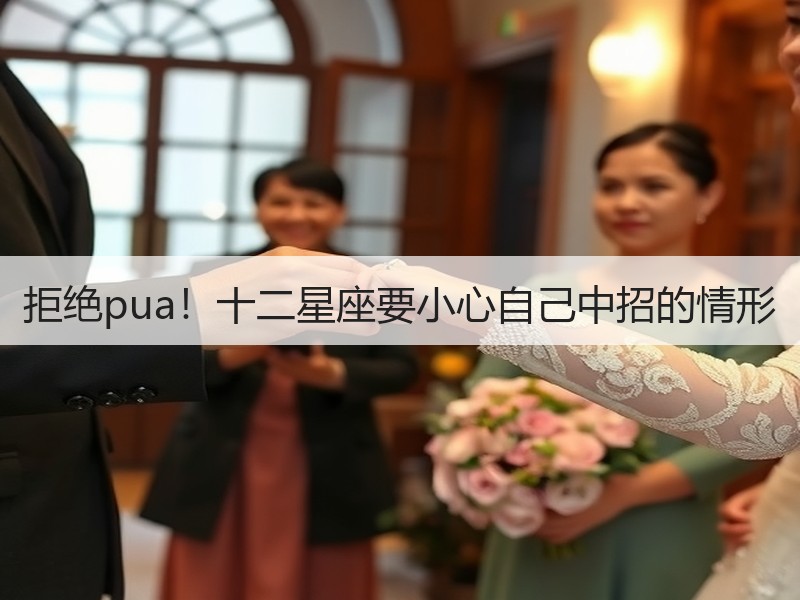 拒绝pua！十二星座要小心自己中招的情形