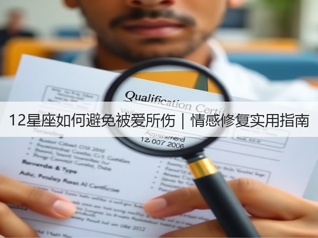 12星座如何避免被爱所伤｜情感修复实用指南(图3)