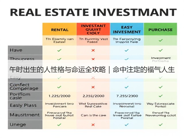 午时出生的人性格与命运全攻略|命中注定的福气人生(图2) 午时出生的人性格与命运全攻略|命中注定的福气人生(图2)