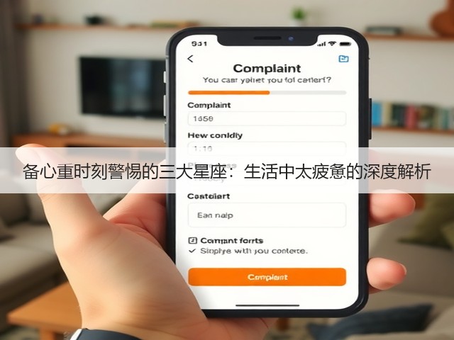 备心重时刻警惕的三大星座:生活中太疲惫的深度解析(图3) 备心重时刻警惕的三大星座:生活中太疲惫的深度解析(图3)