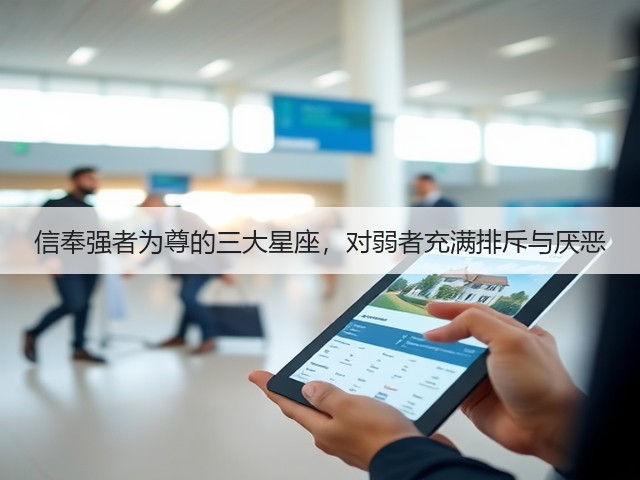 信奉强者为尊的三大星座，对弱者充满排斥与厌恶(图1)
