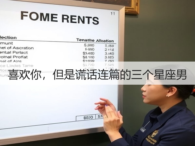 喜欢你，但是谎话连篇的三个星座男
