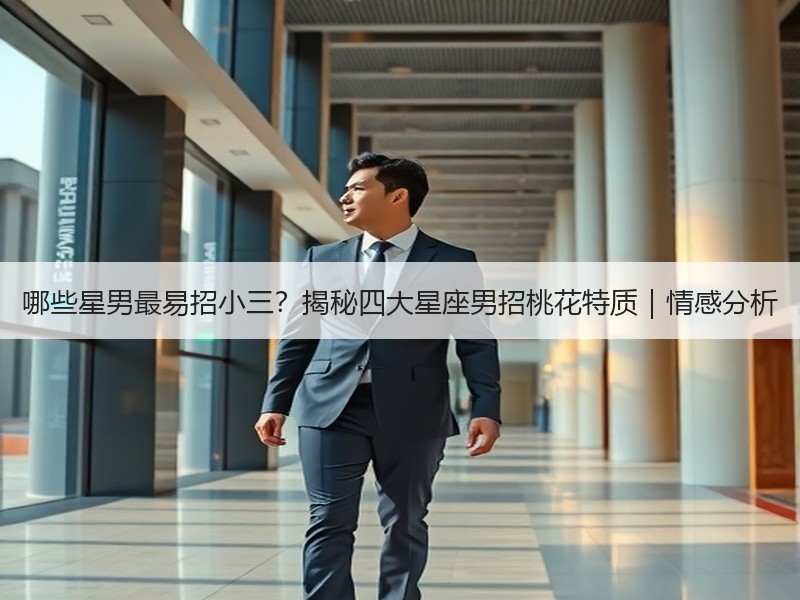 哪些星男最易招小三？揭秘四大星座男招桃花特质｜情感分析