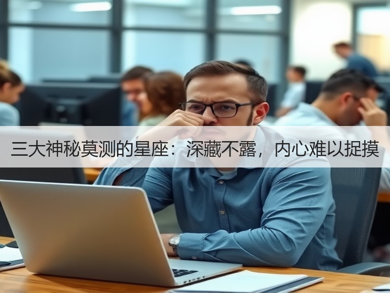 三大神秘莫测的星座：深藏不露，内心难以捉摸