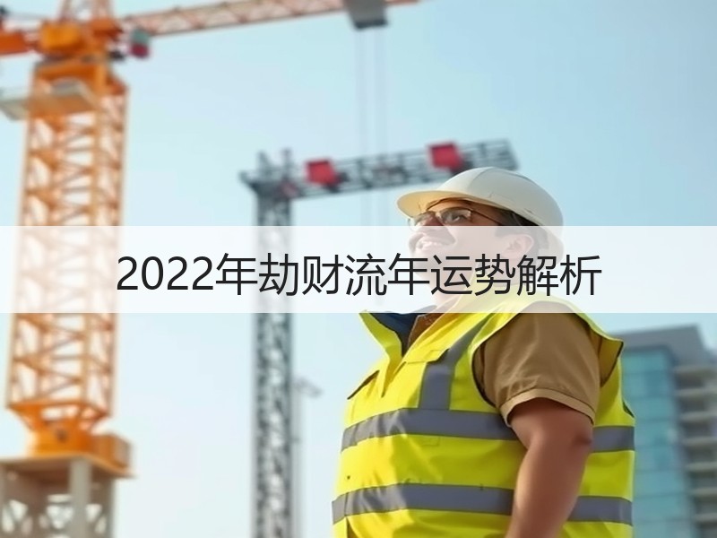 2022年劫财流年运势解析