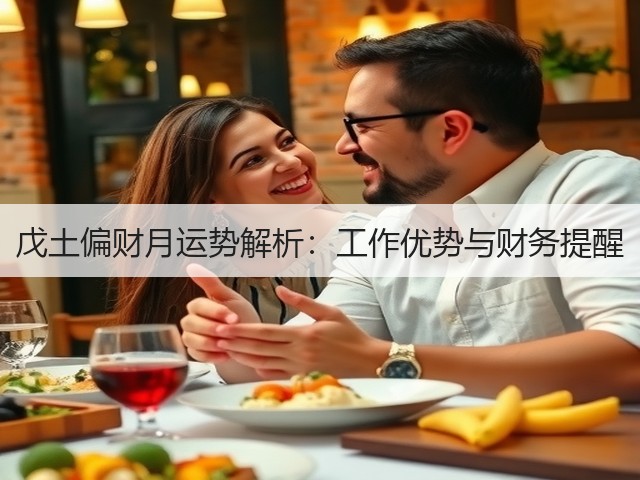 戊土偏财月运势解析:工作优势与财务提醒(图1) 戊土偏财月运势解析:工作优势与财务提醒(图1)