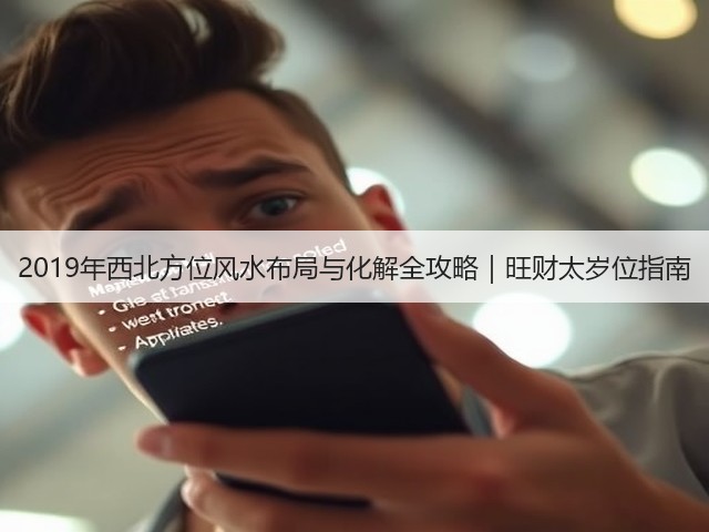 2019年西北方位风水布局与化解全攻略｜旺财太岁位指南(图2)
