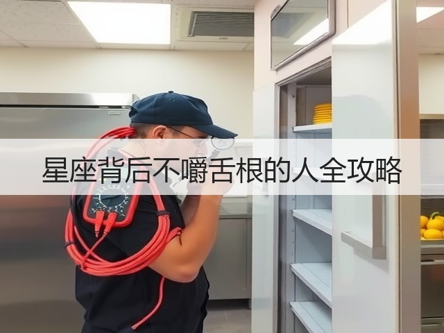 星座背后不嚼舌根的人全攻略(图1) 星座背后不嚼舌根的人全攻略(图1)