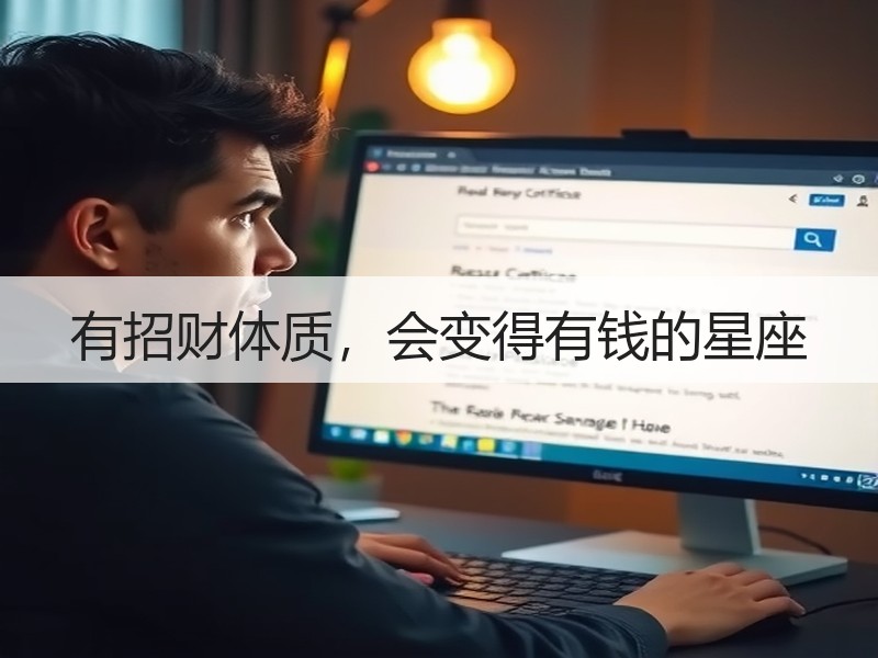 有招财体质，会变得有钱的星座