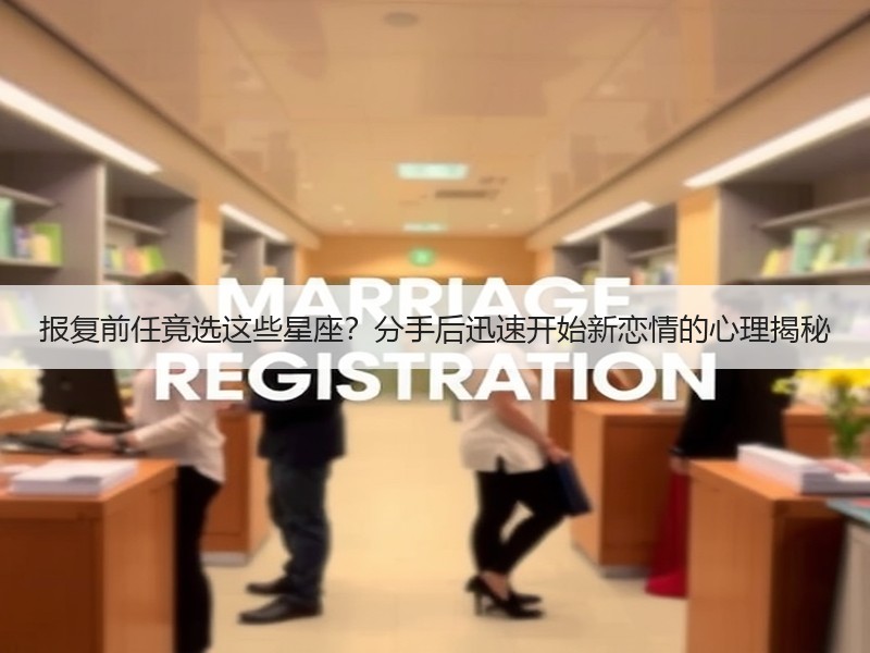 报复前任竟选这些星座？分手后迅速开始新恋情的心理揭秘