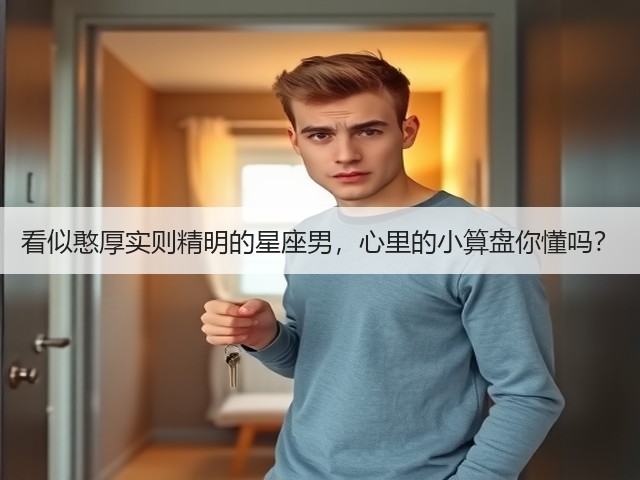 看似憨厚实则精明的星座男,心里的小算盘你懂吗?(图2) 看似憨厚实则精明的星座男,心里的小算盘你懂吗?(图2)