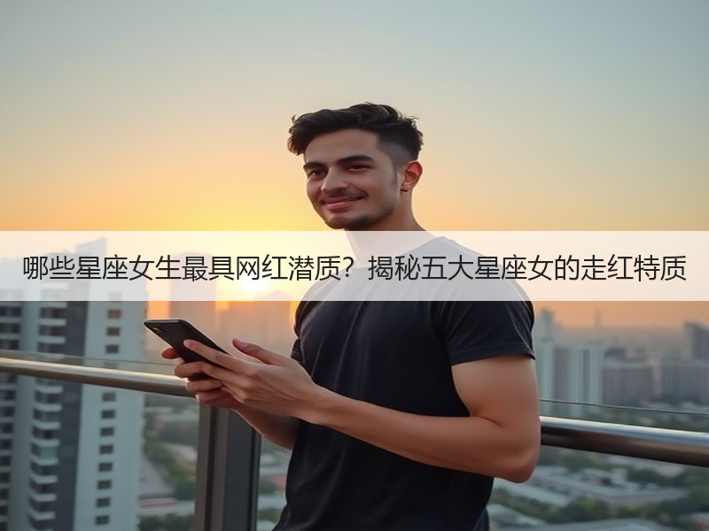 哪些星座女生最具网红潜质？揭秘五大星座女的走红特质