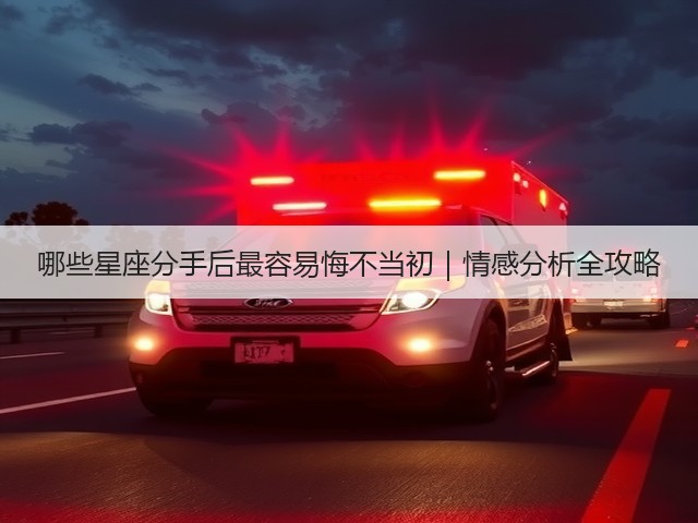 哪些星座分手后最容易悔不当初|情感分析全攻略(图1) 哪些星座分手后最容易悔不当初|情感分析全攻略(图1)