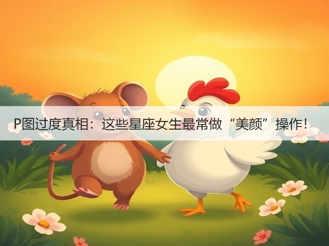 P图过度真相:这些星座女生最常做“美颜”操作!(图3) P图过度真相:这些星座女生最常做“美颜”操作!(图3)