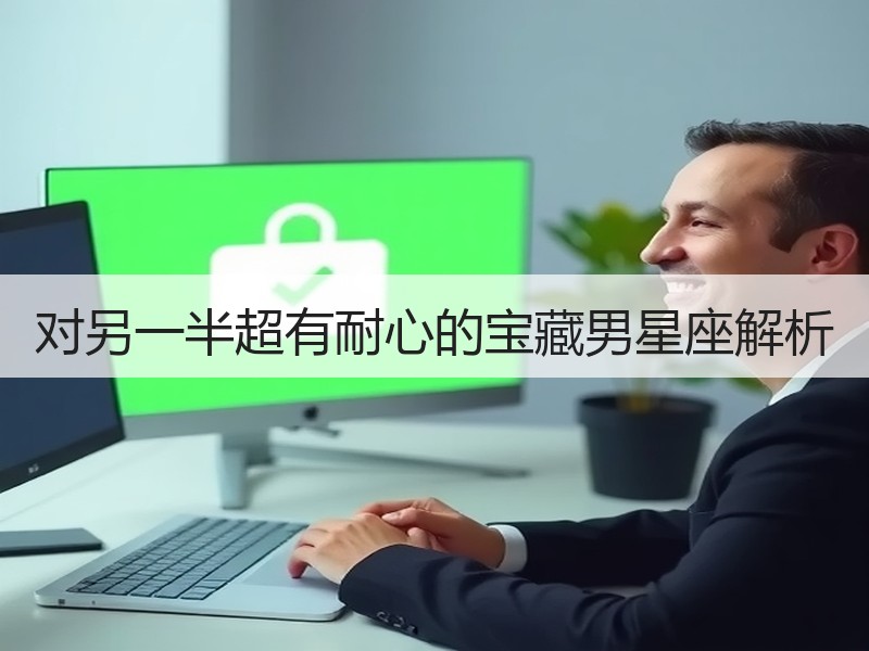 对另一半超有耐心的宝藏男星座解析