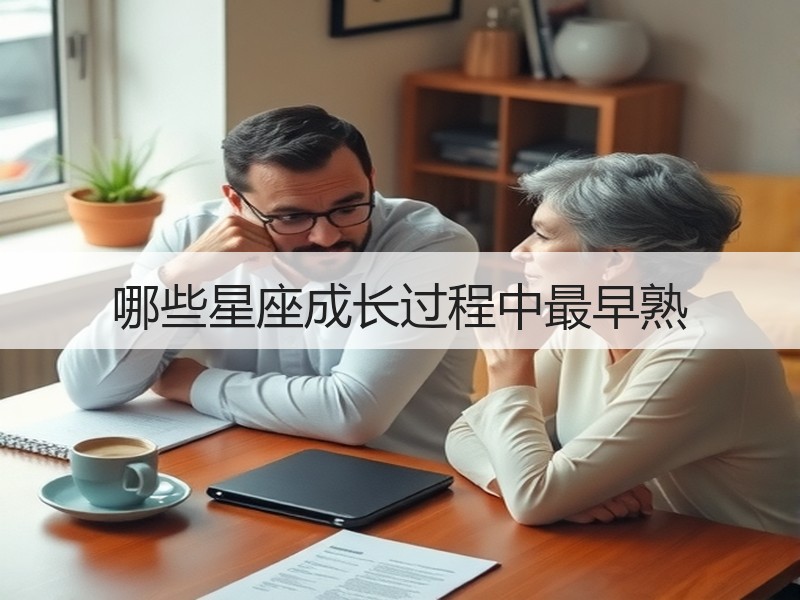 哪些星座成长过程中最早熟