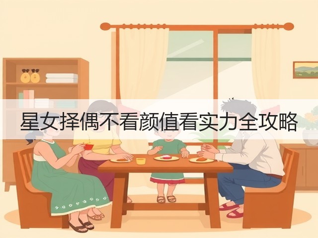 星女择偶不看颜值看实力全攻略(图1) 星女择偶不看颜值看实力全攻略(图1)